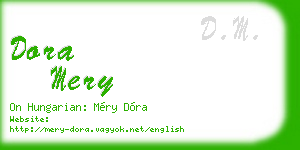 dora mery business card