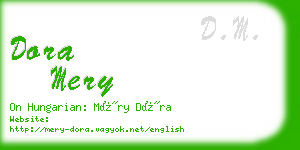 dora mery business card